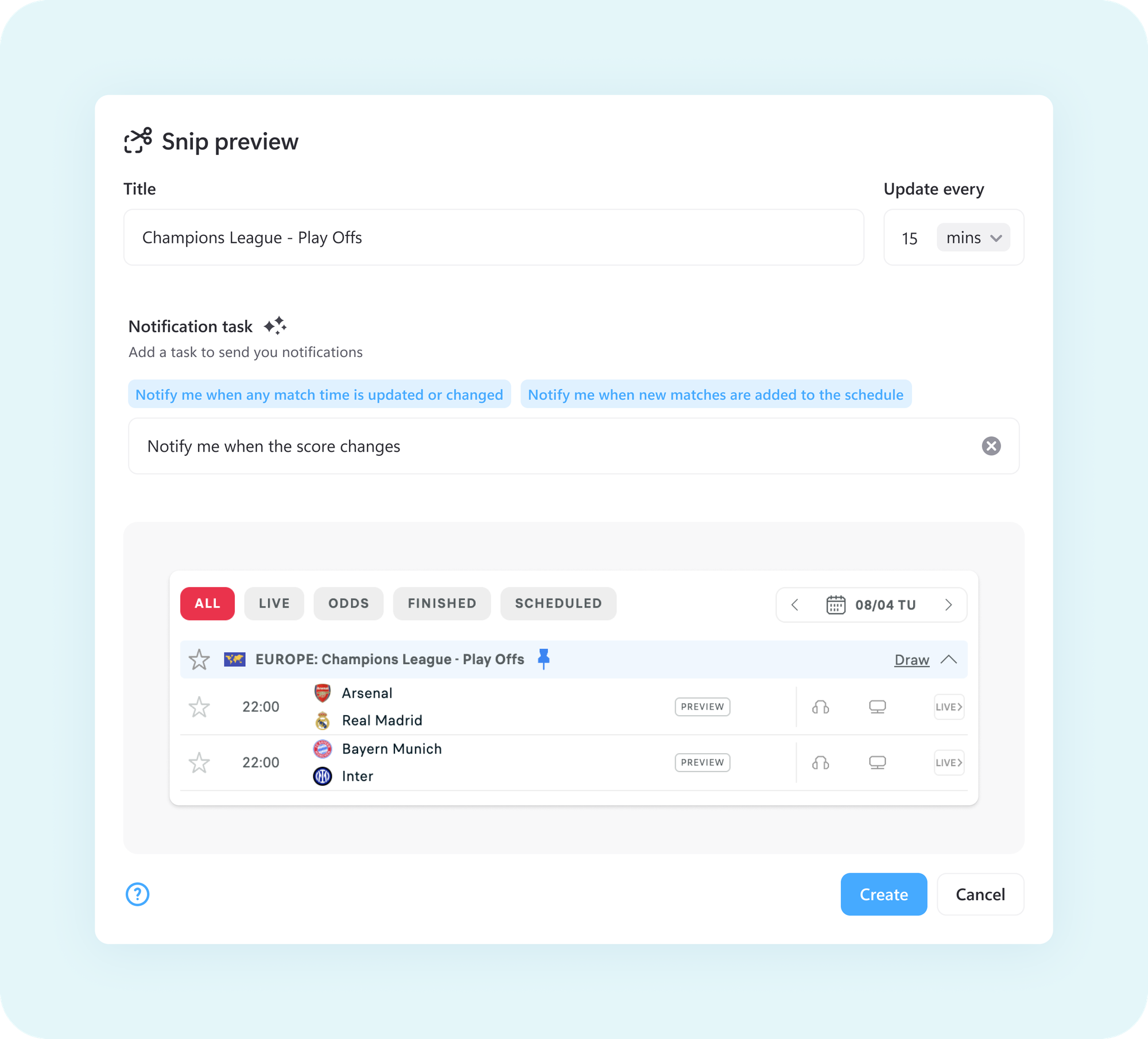 You can easily edit a Snip at any time